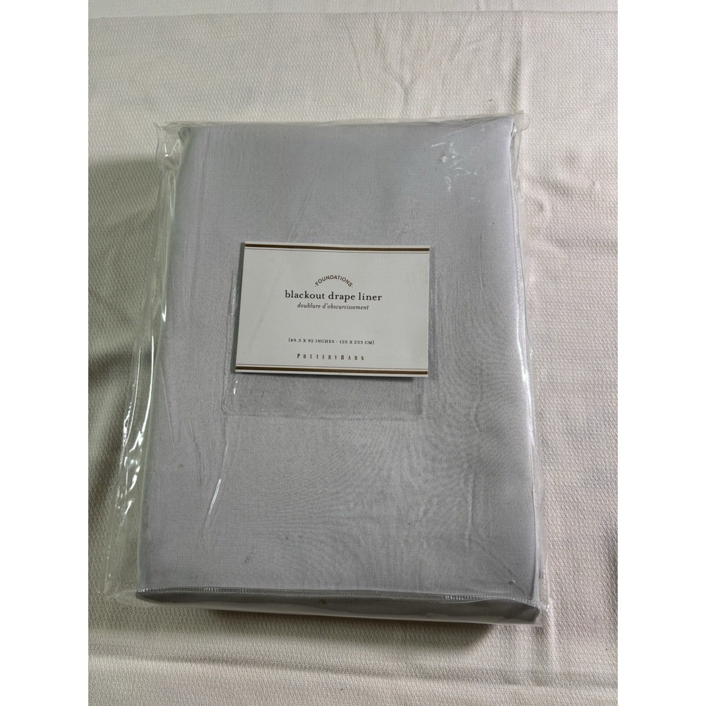 Pottery Barn Universal‎ Blackout Curtain Liner 50x 92" Off White